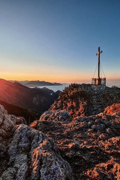 Hochfelln Bergen Gipfelblick