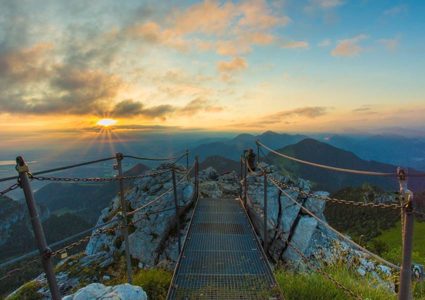 Aschau Kampenwand Gipfelblick